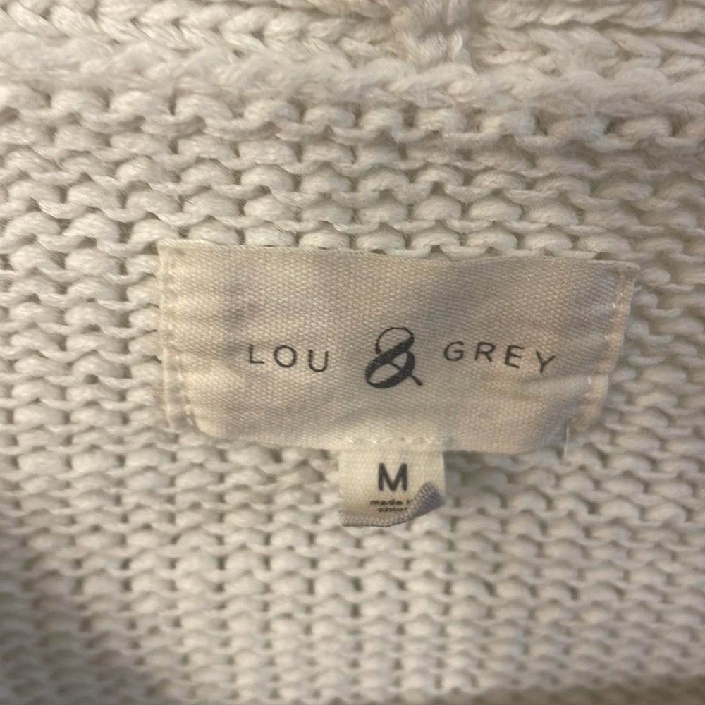 Lou & Grey Cropped Faux Wrap Sweater - Picture 6 of 9